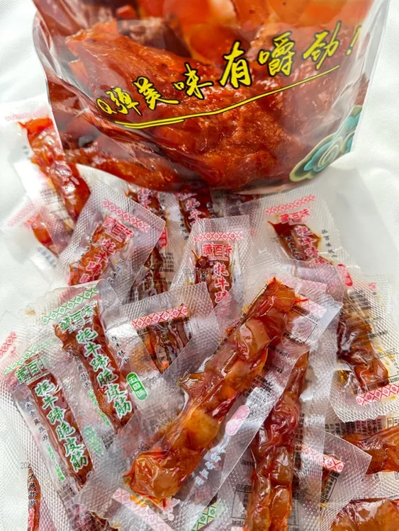 青藏特产牦牛蹄脆皮筋碳水天然麻辣味五香味即食制品精选配料百味