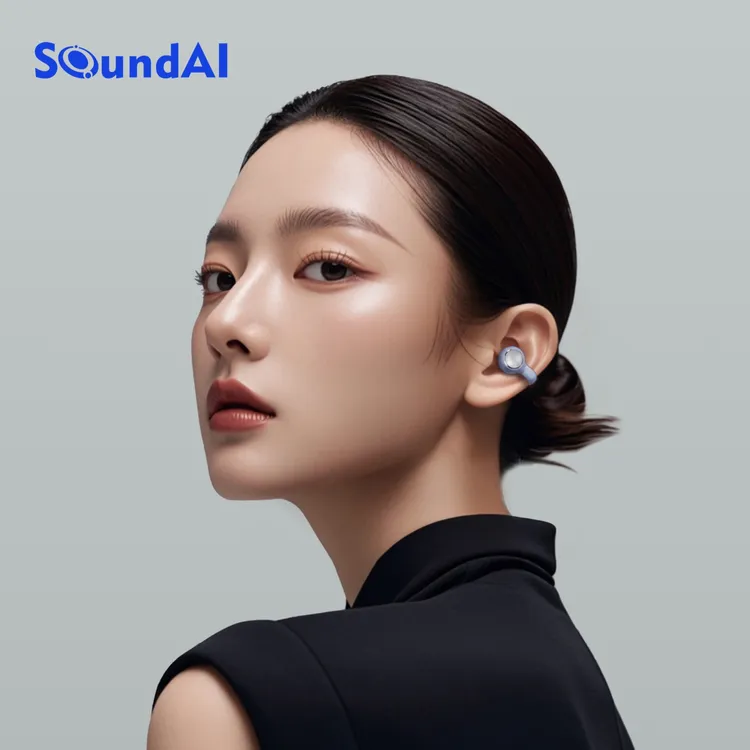 【新品】声智珍珠耳夹耳机AI会议耳机无线蓝牙智能翻译长续航C1商品图