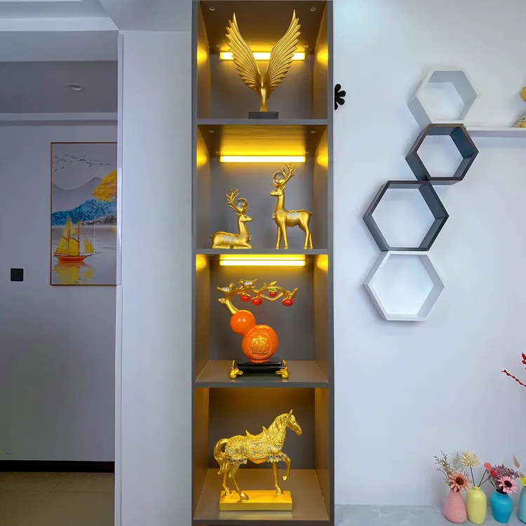 新中式轻奢家居玄关摆件工艺品客厅电视柜高档乔迁高级酒柜摆件