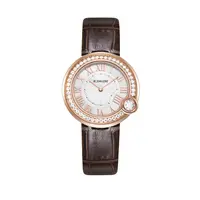 手表时尚气质优雅女表皮带防水轻奢潮流带钻石英表百搭腕表