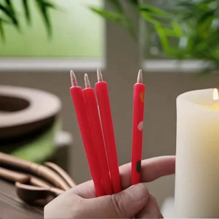 全石蜡制作竹签蜡烛花烛南雄兴旺烛业厂家直供无字蜡烛可包装散称