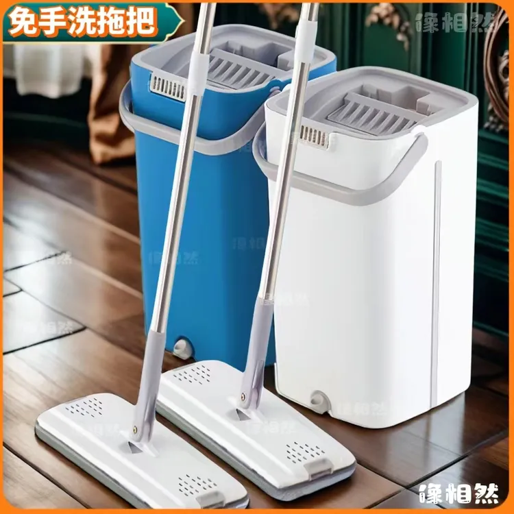 刮刮乐拖把带桶套装平板拖把干湿两用免手洗懒人一拖即净拖布新款