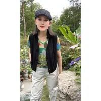 【七彩衣】1301/6907新款时尚线马夹针织外套 衣长50