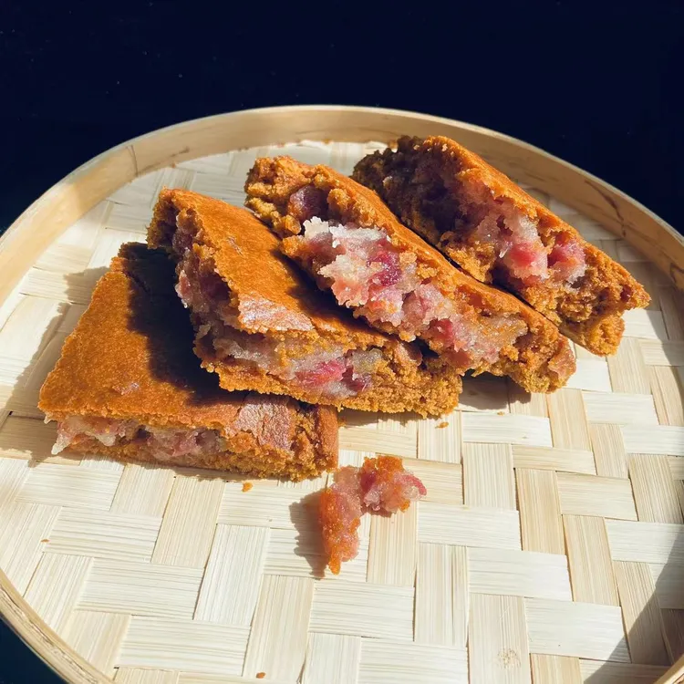 【主播推荐】云腿苦荞红饼手工制作宣威火腿饼好吃不油腻400克/盒