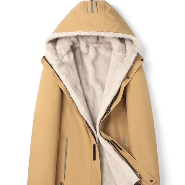 2216加厚冲锋衣外套休闲保暖可脱卸内胆派克服