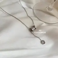 钛钢项链 惠惠子自制【转运圈项链】百搭极简高级保色钛钢小众项链