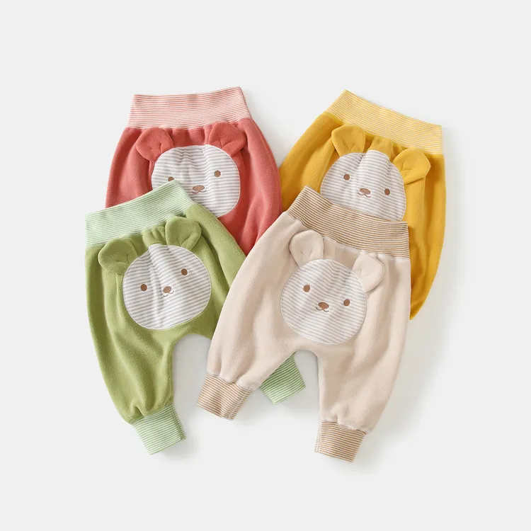 婴幼儿屁屁裤休闲裤加绒长裤幼儿高腰裤保暖男女宝宝裤子可爱