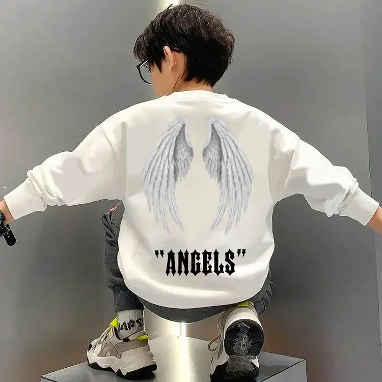 男童装卫衣春秋款2025新款儿童秋装秋冬季长袖帅气加绒宽松上衣服