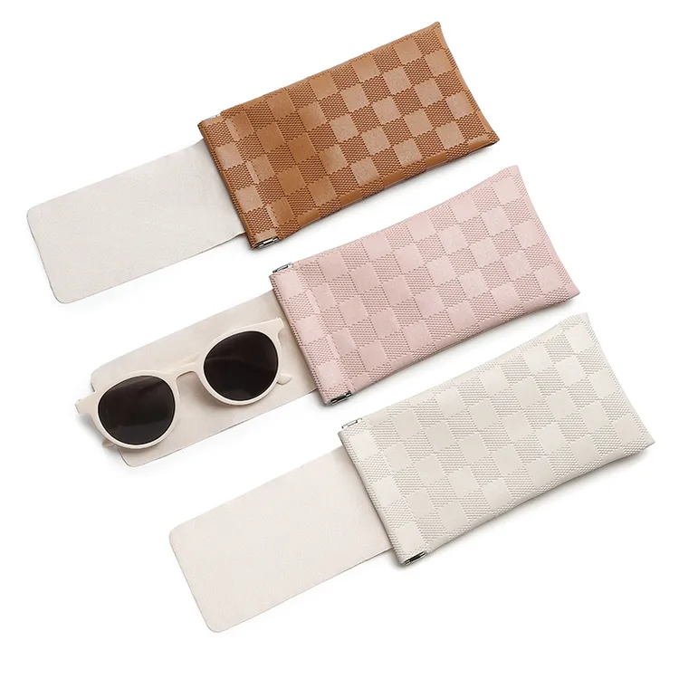 眼镜袋女自动闭合保护盒抗压便携套墨镜太阳镜高级弹片便携收纳袋