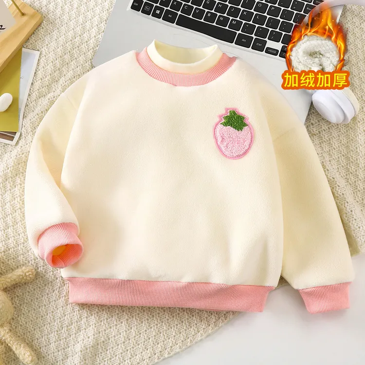 【粉丝宝藏】A类奥粒绒套头男童女童加绒加厚柔软舒适洋气宝宝卫衣