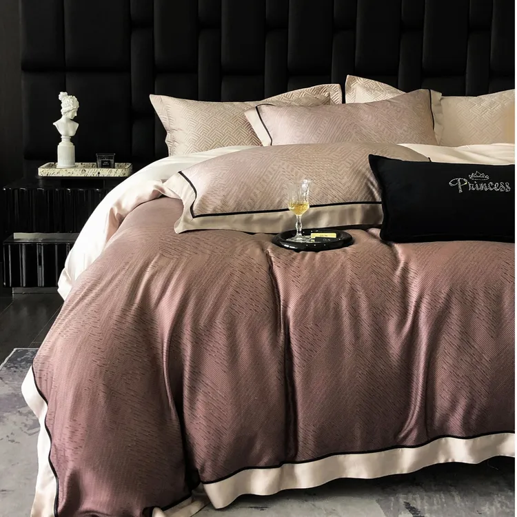 帕纳渐变床盖【苏格拉底】意式简奢肌理/四季/超细旦/天丝棉四件套