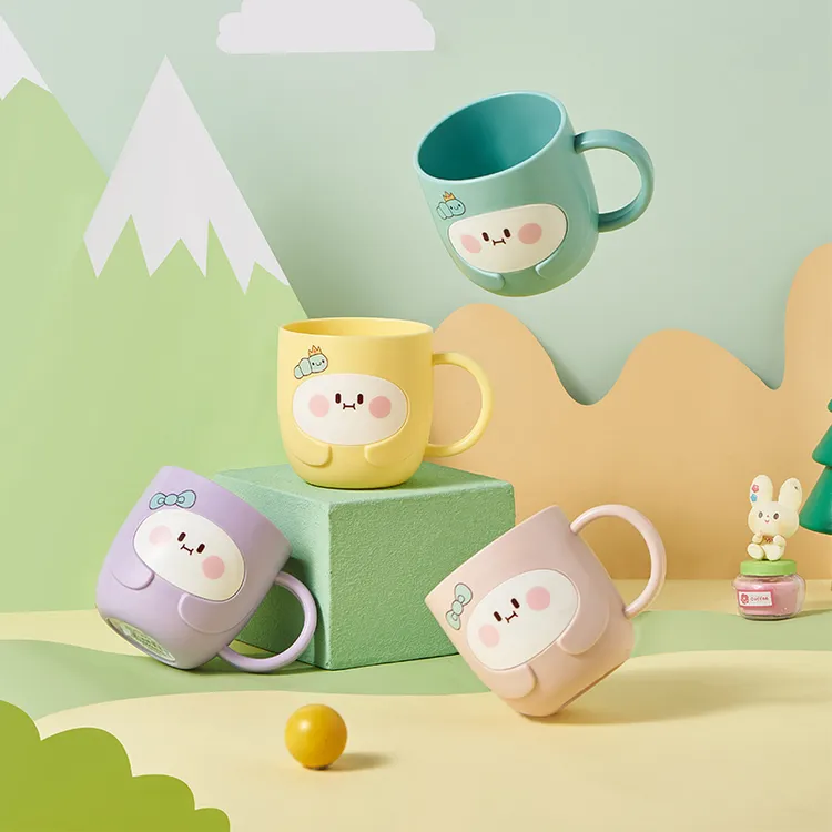 卡通牙刷杯学生漱口杯刷牙缸可爱软萌儿童刷牙杯防摔防倒牙杯宝宝