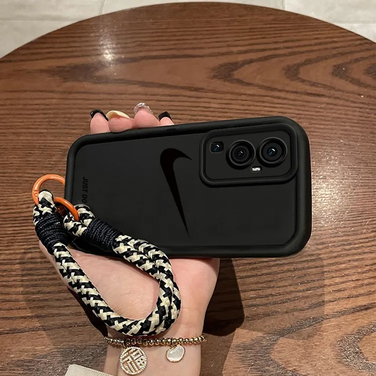 纯黑对勾opporeno11手机壳防摔OPPOa97硅胶a1pro小众一加12简约