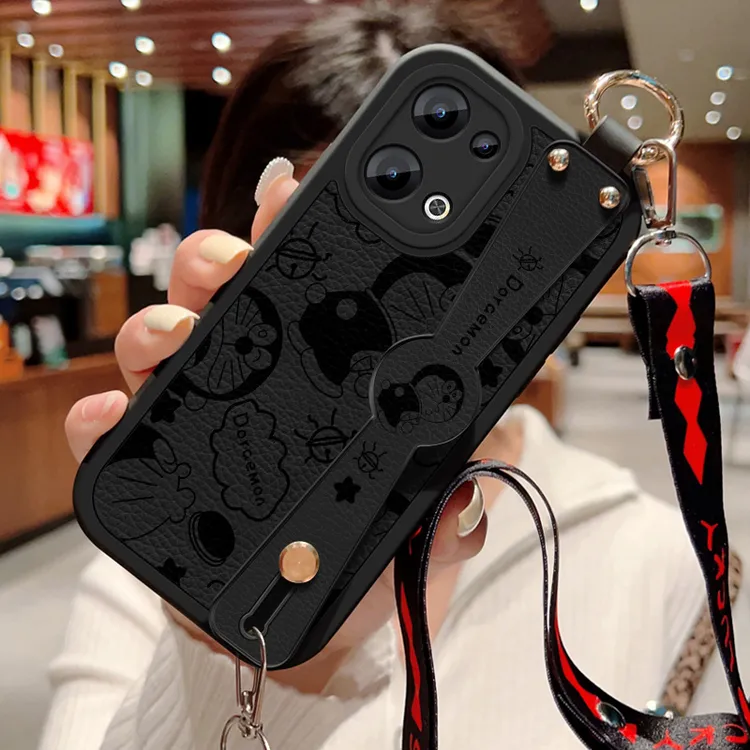 opporeno13手机壳reno13pro斜挎腕带OPPO全包防摔保护套硅胶软壳
