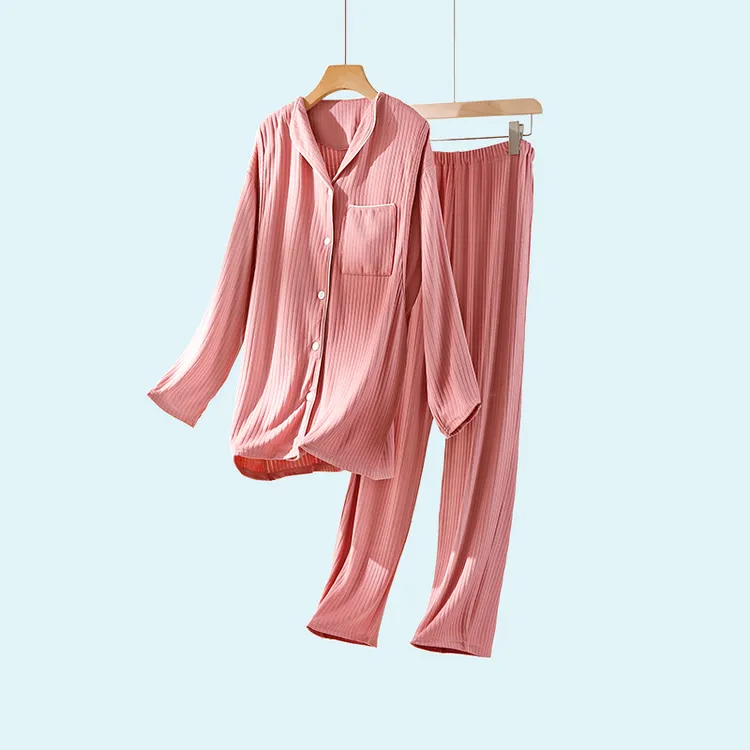 产后月子服套装春秋薄款孕妇哺乳长袖喂奶家居服怀孕期睡衣大码夏