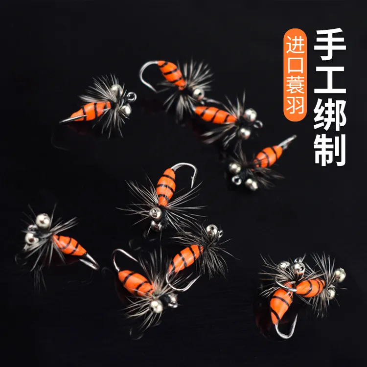 三代银眼毒蚊格里菲斯绑蓑羽路亚仿生羽毛钩马口白条钩饵飞蝇钩