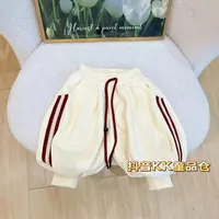 【春款不加绒】春季上新侧边条纹撞色拼接儿童灯笼裤