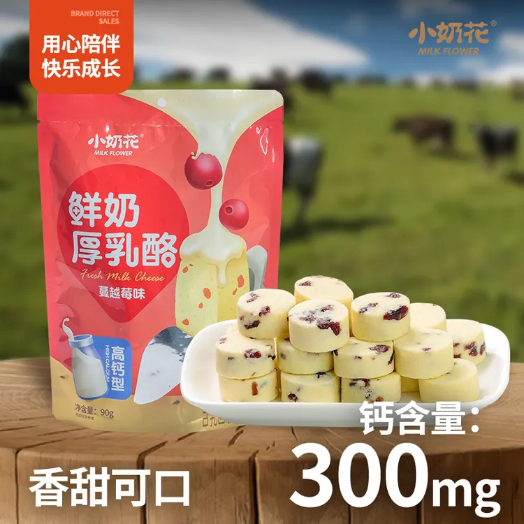  【小奶花】高钙型鲜奶厚乳酪90g 新品爆款 内蒙优质奶源 软糯浓香