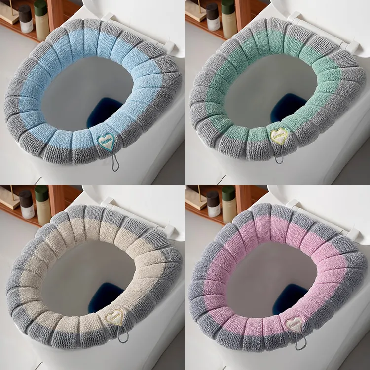 4个装马桶坐垫冬季加厚马桶垫通用厕所坐便器垫家用可水洗垫圈套