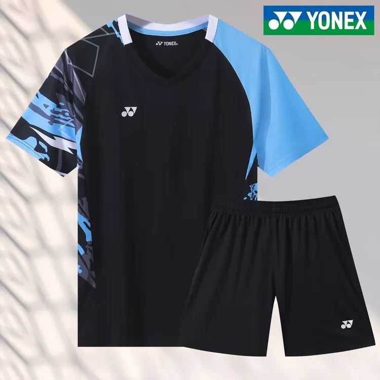 2024新款羽毛球服YY短袖上衣男女大赛服大码休闲训练服文化衫宽松