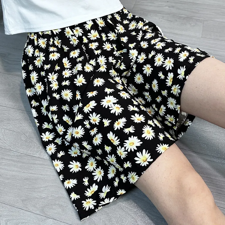 夏季女士棉绸短裤妈妈居家外穿休闲薄款清凉宽松加大码绵绸睡裤
