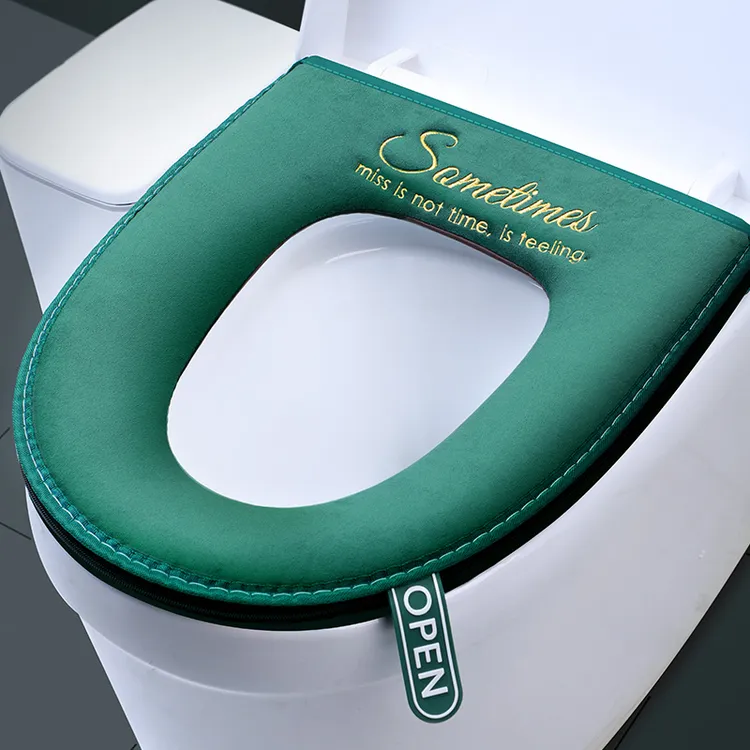 马桶坐垫马桶垫子四季通用坐便垫坐便套冬季家用马桶套防水拉链款