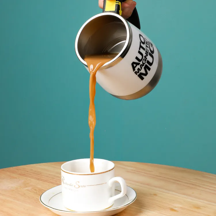 usb充电款自动搅拌杯电动便携咖啡杯欧式水杯旋转磁力杯子多功能