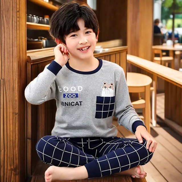 100%棉儿童纯棉内衣套装男童秋衣秋裤男孩春秋冬薄款线衣线裤睡衣
