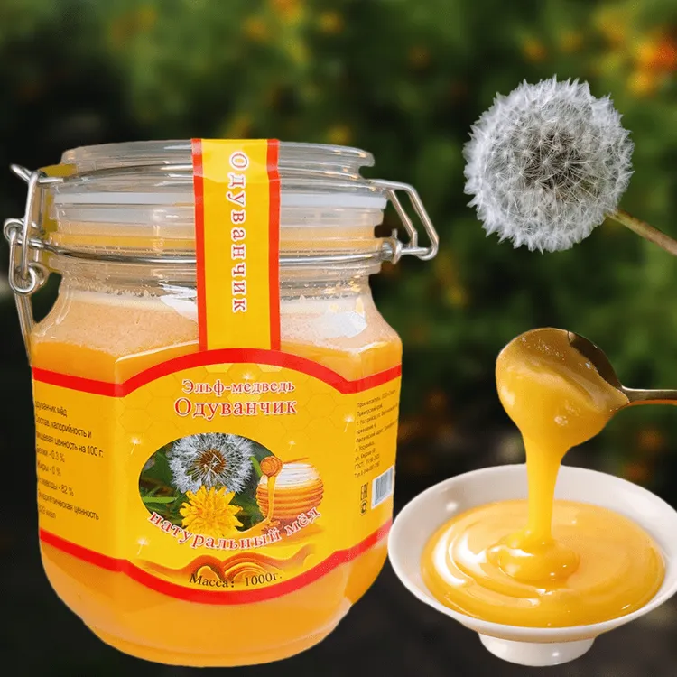 俄罗斯原装进口蒲公英蜜 清甜不腻配花茶做料理配面包片1000g