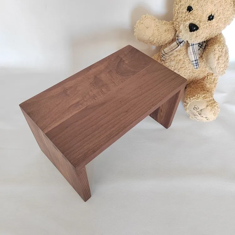 黑胡桃木小板凳换鞋凳实木凳椅木制踩脚凳实木小板凳矮凳子家用