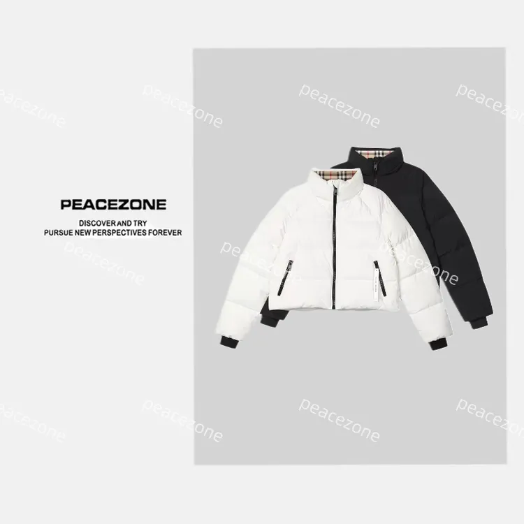 Peacezone经典格【90白鹅绒】羽绒服93021