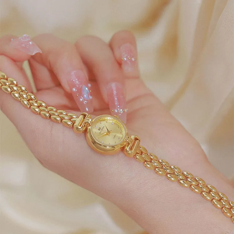 正品小金表女款女士手表高颜值气质时尚高档腕表轻奢小众石英女表