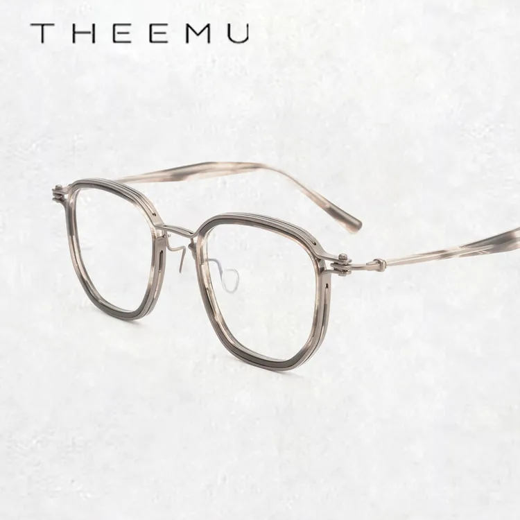 工业巨匠RLT5865！择目眼镜 全框 板材夹纯钛 复古眼镜