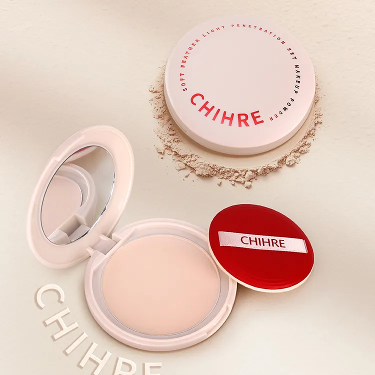 【乌鲁木齐发货】其何丽轻透柔焦定妆蜜粉饼防水控油哑光持久细腻