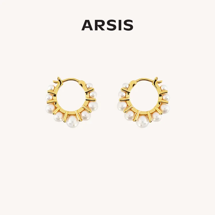 ARSIS豆蔻耳环法式轻奢高级感耳饰气质精致时尚耳钉耳环简约百搭商品图