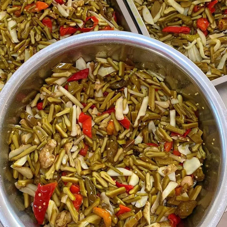 农村荷叶坛手工腌制开胃咸菜下饭咸菜咸豇豆刀豆土辣椒顺丰包邮
