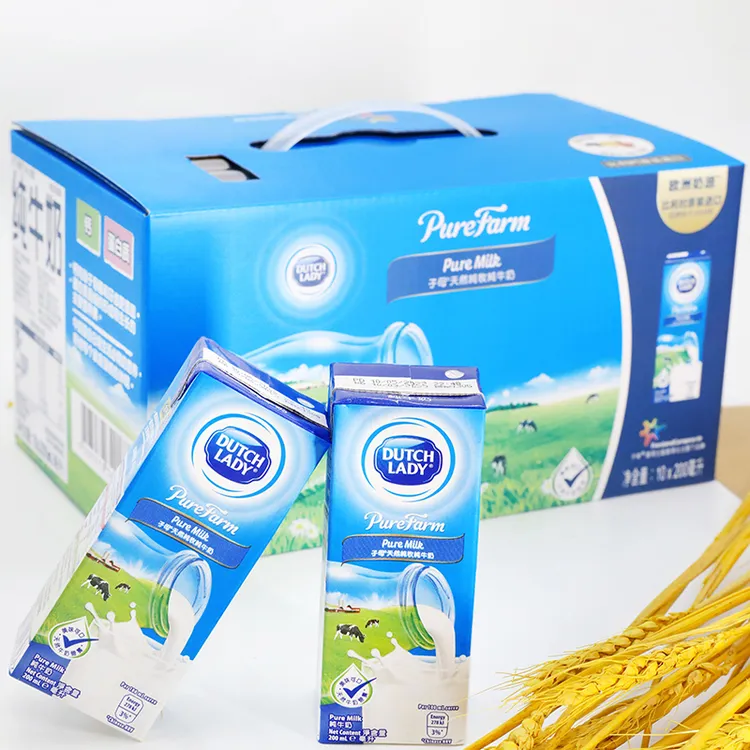 比利时进口子母奶200ml天然纯牛奶送人送礼营养早餐奶牛奶整箱装