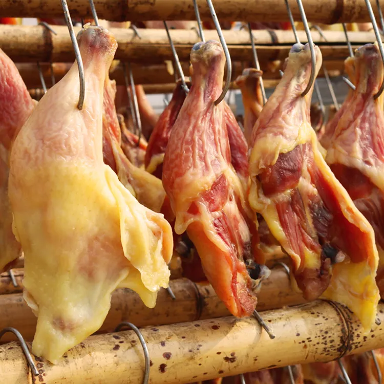 农家风干鸡腿安徽特产咸鸡腿日晒腊鸡腿2只装约400g咸货腊味