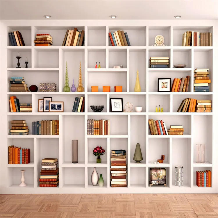 3d逼真男女主播书房背景墙布背景图挂布网红主播背景布3d款高档