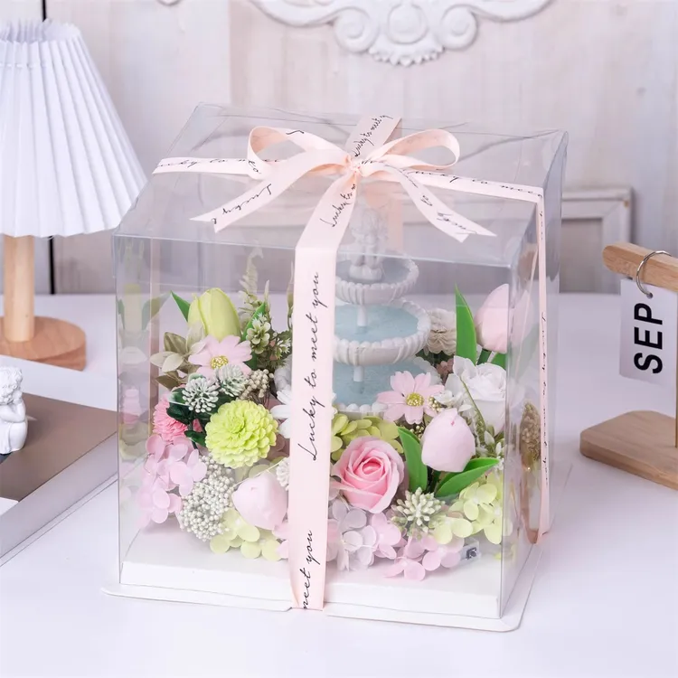 锦衣 成品爱丽丝花园许愿池礼物许愿天使法式浪漫生日礼盒