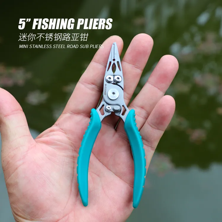 路亚钳子绑钩取鱼钩新款多功能剪线微物摘钩不锈钢专用钓鱼钳剪刀