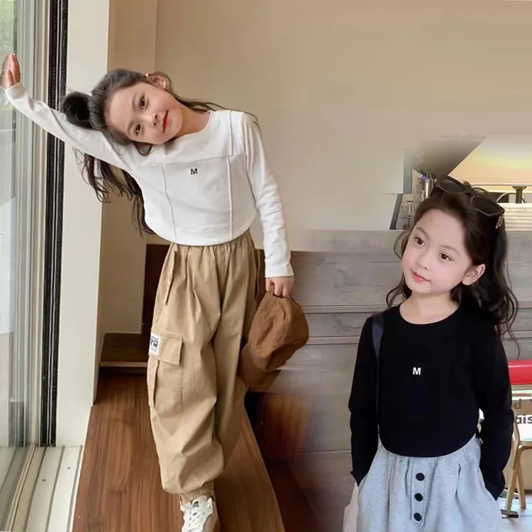 辣妹甜心】爆品春秋冬款女童巨百搭打底长袖上衣