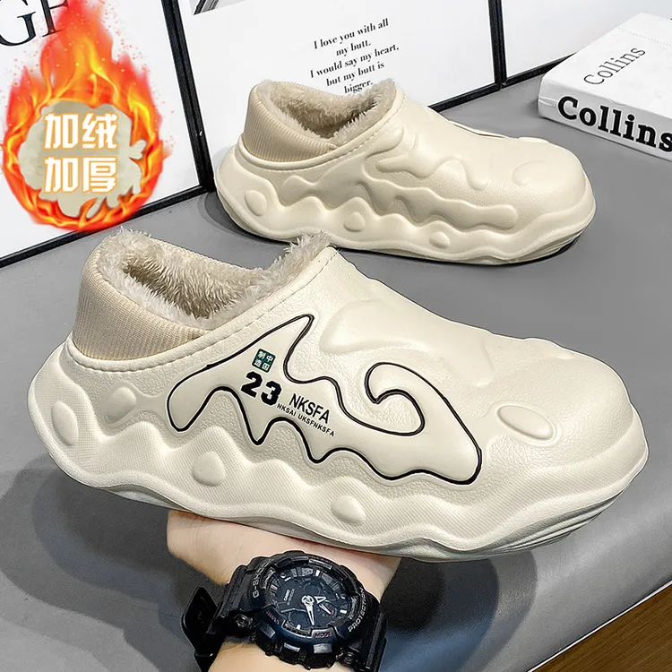 新款情侣棉拖厚底款