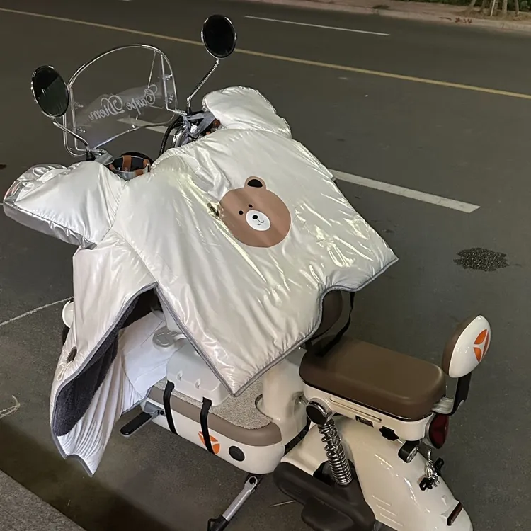 电动车挡风被冬季加绒加厚加大加宽防水防雨防晒摩托电瓶车防风罩