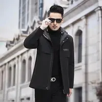 海宁皮草男士高端真毛可拆卸保暖加厚一衣多穿派克服2188