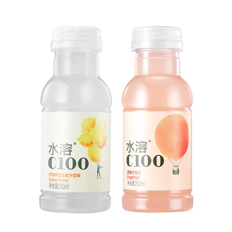 【农夫山泉】 水溶C100  复合果汁饮料 250ml*12瓶 柠檬味&西柚味