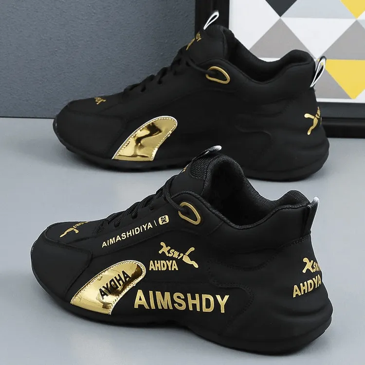 真皮男鞋2025年秋冬新款皮面【加绒】老爹鞋运动休闲鞋百搭舒适潮鞋