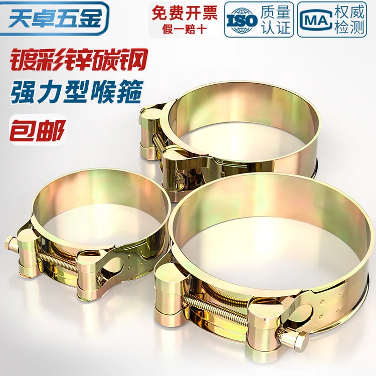 强力型喉箍镀锌加厚欧式管箍重型管夹抱箍卡箍紧箍不锈钢水管油管商品图