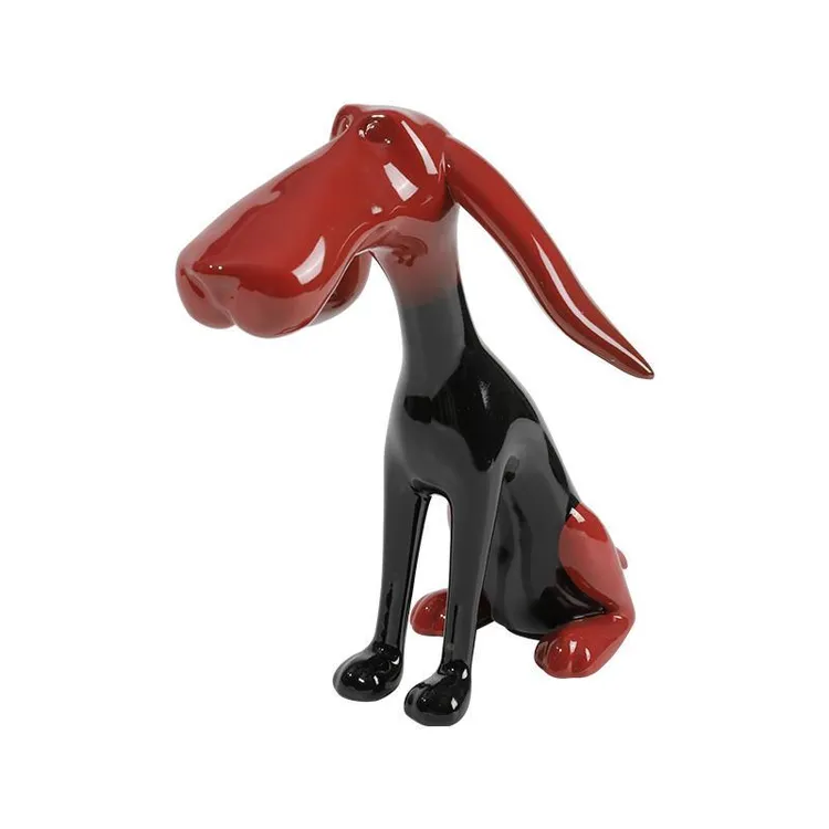 德国入户高级感装饰品玄关轻奢小狗摆件高档电视柜儿童房酒柜小众