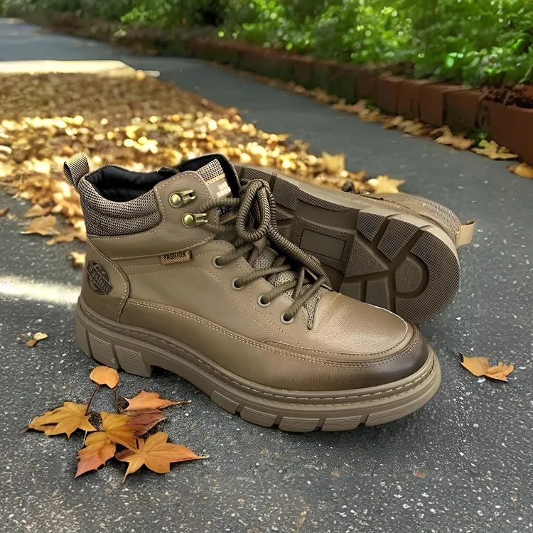 男士马丁靴百搭真皮短靴欧美高街复古男靴9550-